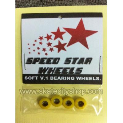 Speed Star Bearing Soft Wheels (Yellow)