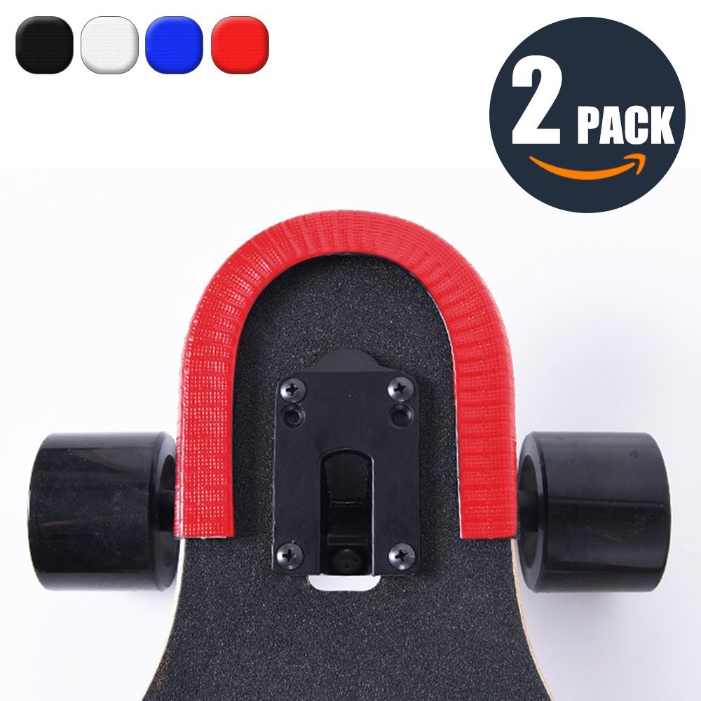 BESPORTBLE 8pcs Skateboard Deck Guards Protector Longboard Edge Protection Deck Bumper Strip Shock Absorbing Rubber Cover Edge Protection 