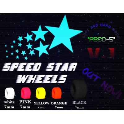 SPEED STAR -Bearing wheels(hard)black