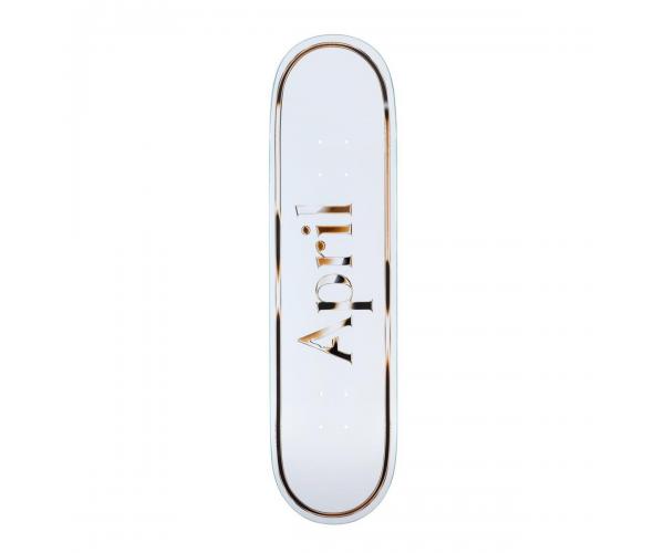 April skateboards  Og Logo White/Gold  8.0