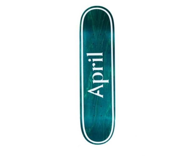 APRIL SKATEBOARDS OG Logo Inv Mint Deck  8.0